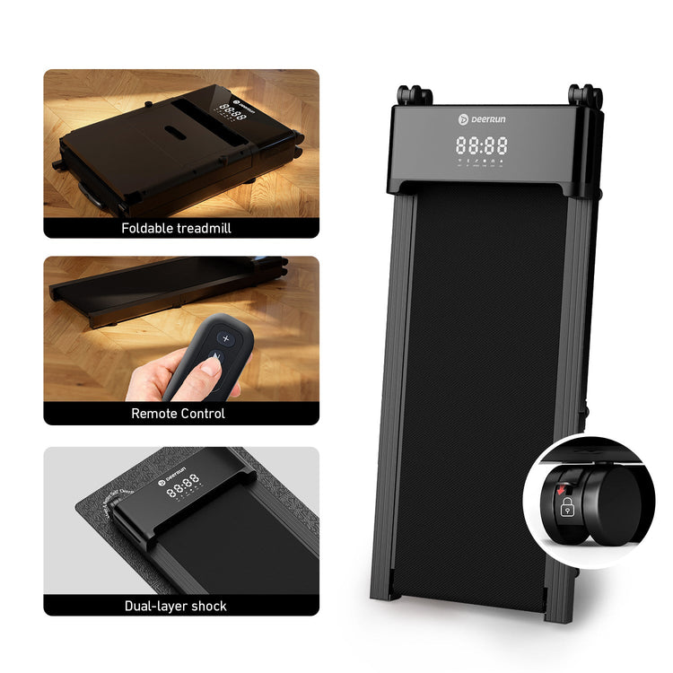 DeerRun Z20 Foldable Walking Pad Treadmill – Ultra Compact with LED Display DeerRun®