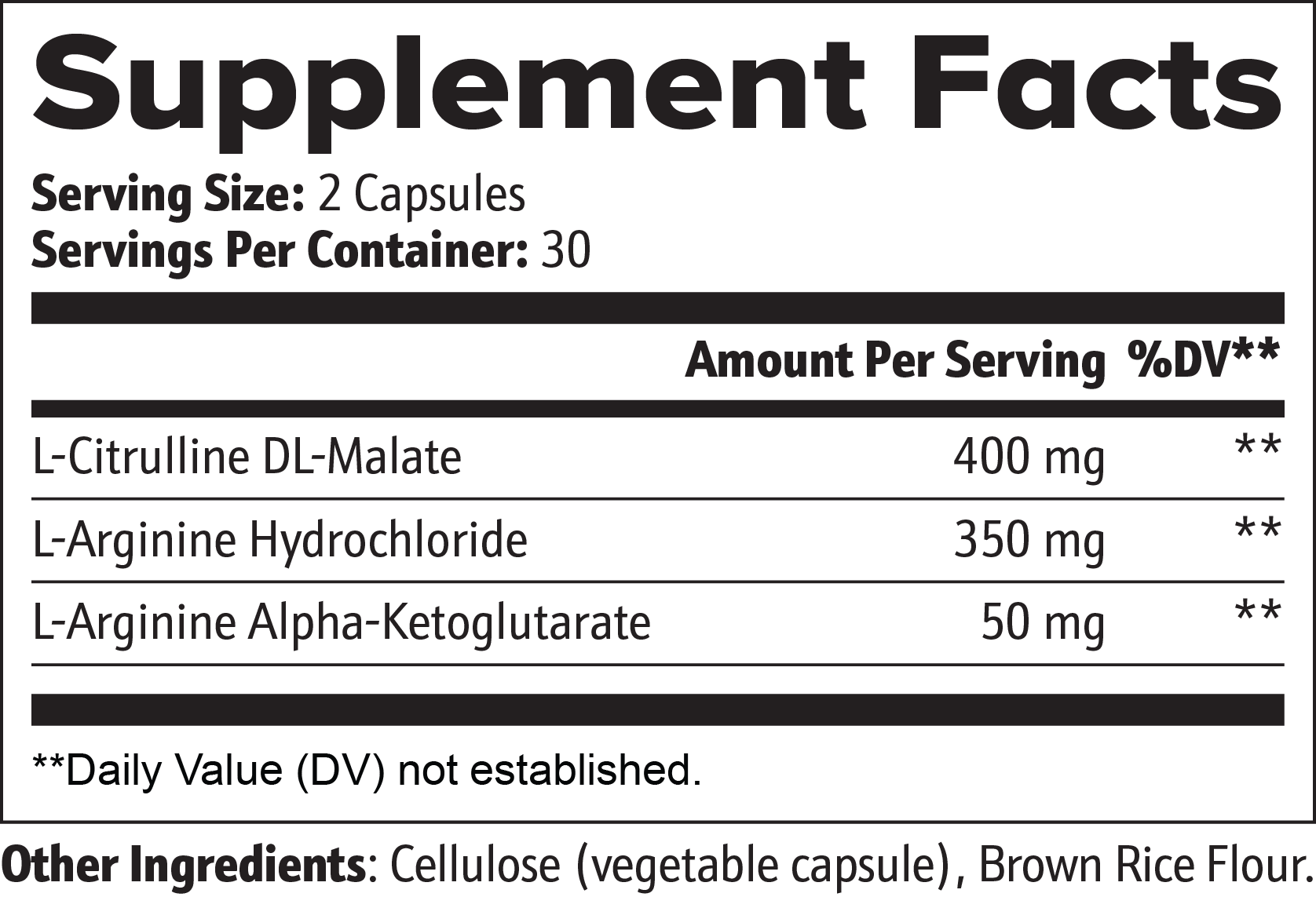 L-Citrulline & L-Arginine Stack 60 caps for workout Roksy