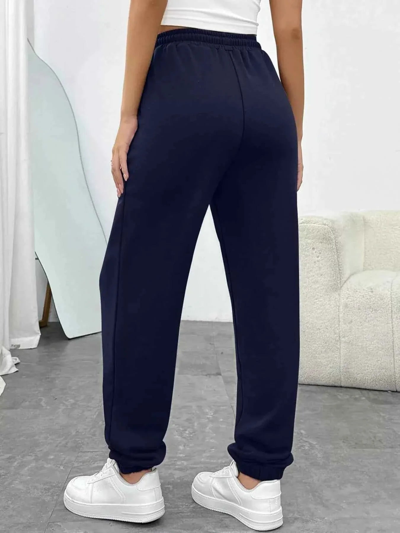 Drawstring Waist Joggers