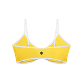 Loki & Ivy Color Block Ruched V-Neck Sports Bra THRIXINE