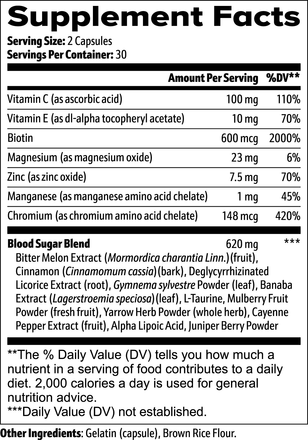 Blood Sugar by Roksy , Healthy Blood Sugar Support, Glucose Metabolism, 60 Caps Roksy