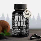 Activated Charcoal Capsules, 60 servings - Made from 100% Organic Coconuts Wild Foods