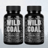 Activated Charcoal Capsules, 60 servings - Made from 100% Organic Coconuts Wild Foods