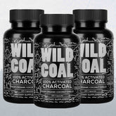 Activated Charcoal Capsules, 60 servings - Made from 100% Organic Coconuts Wild Foods