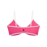 Loki & Ivy Color Block Ruched V-Neck Sports Bra THRIXINE