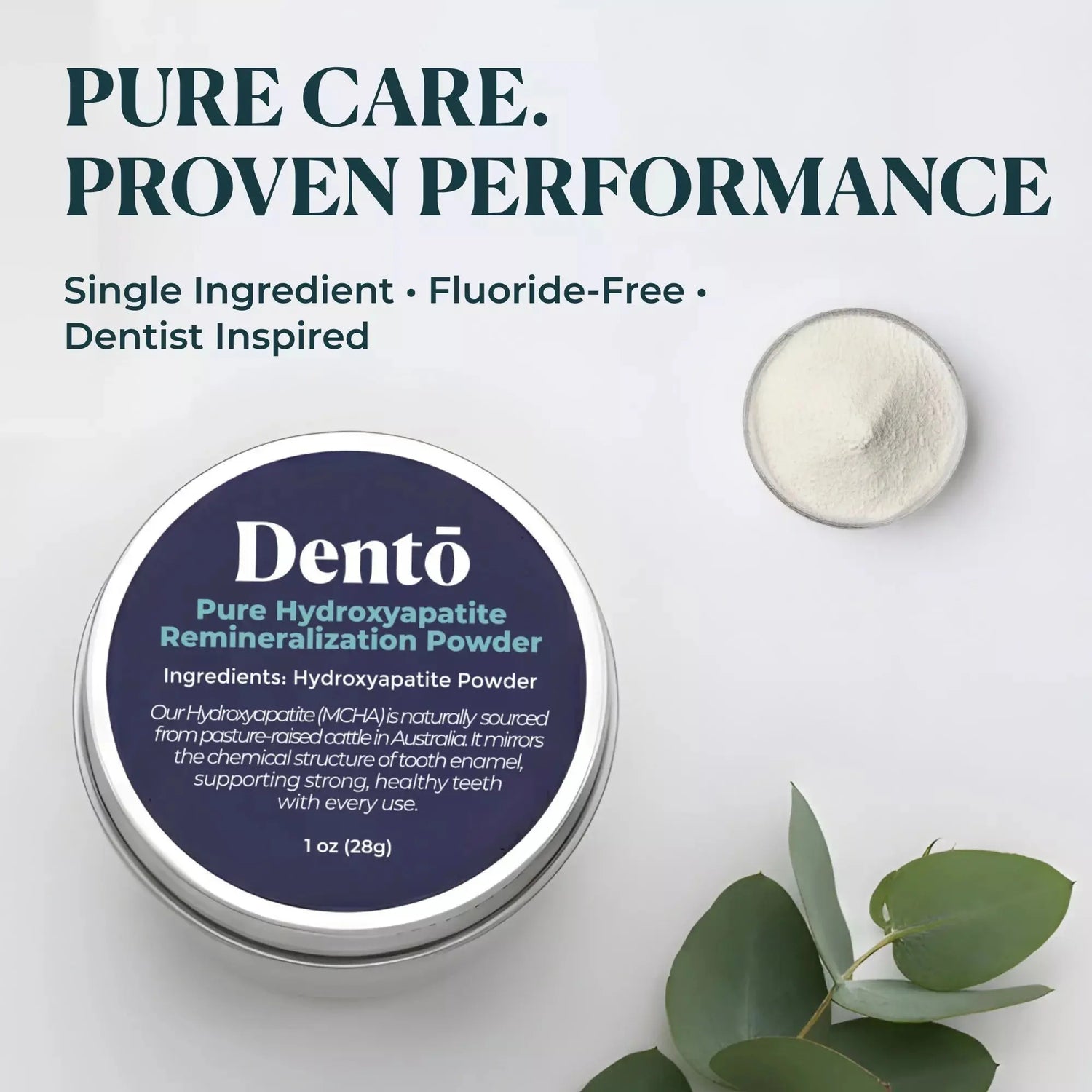 Dentō 100% Hydroxyapatite Remineralization Powder Wild Foods