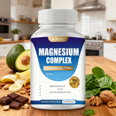 MAGNESIUM COMPLEX Wellness Capsules With Malate & Glycinate And 8 ELEMENTAL MAGNESIUM, Supports Health 90 Capsules, Dietary Supplement. Roksy