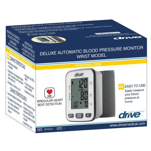 Drive Deluxe Automatic Blood Pressure Monitor, Wrist LL Medico