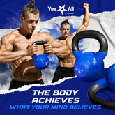 Kettlebell, 5-100 LB Vinyl Coated Cast Iron Strength Training Kettlebells for Home Gym Exercises, Fitness, Full Body Workout Equipment, Push Ups, and Grip Strength Berry Charmz