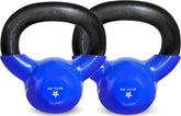 Kettlebell, 5-100 LB Vinyl Coated Cast Iron Strength Training Kettlebells for Home Gym Exercises, Fitness, Full Body Workout Equipment, Push Ups, and Grip Strength Berry Charmz