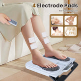 1Pc Rechargeable EMS Foot Massager for Neuropathy TENS Stimulator With 10Modes 50Intensities Remote Control For Muscle Relaxation Cramps Circulation Gift For Dad Mom Berry Charmz