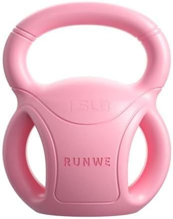 3 Handle Kettlebells Weight - Weight for Women Options 5, 10, 15 and 20 LB for Russian Twists AB Exercise, Weightlifting and Core Fitness Exercise Home Gym [Single in Sold] Berry Charmz