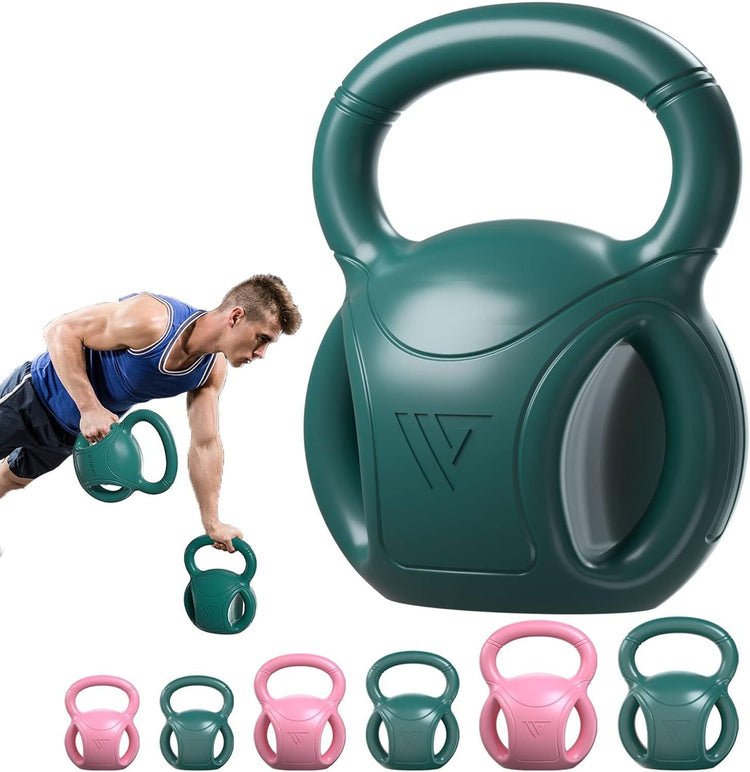 3 Handle Kettlebells Weight - Weight for Women Options 5, 10, 15 and 20 LB for Russian Twists AB Exercise, Weightlifting and Core Fitness Exercise Home Gym [Single in Sold] Berry Charmz