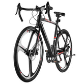 Road Bike, 700C Wheels Racing Bike, SHIMANO 14 Speeds Drivetrain City Commuter Road Bicycle, Urban Adult Sport Bike with Lightweight Aluminum Alloy Frame, Drop Bar, Disc Brake, for Men Women Berry Charmz