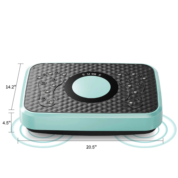 Vibration Plate Fitness Platform, Whole Body Exercise Machine for Lymphatic Drainage, Shaking Workout Board with 120 Speed Levels, Fat Burner and Weight Loss Equipment for Men and Women. Berry Charmz
