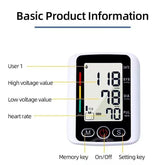 Arm High Blood Pressure Monitor Digital BP Cuff LCD Pulse Meter Voice Machine US Berry Charmz