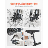 Mountain Bike, 29 inch MTB Bicycle with Front Suspension, 21 Speeds SHIMANO Twist Shifting, Comfort Saddle, Dual Disc Brakes, Aluminum Alloy Frame, Adult Sport Cycling Bicycle Trail Snow Berry Charmz