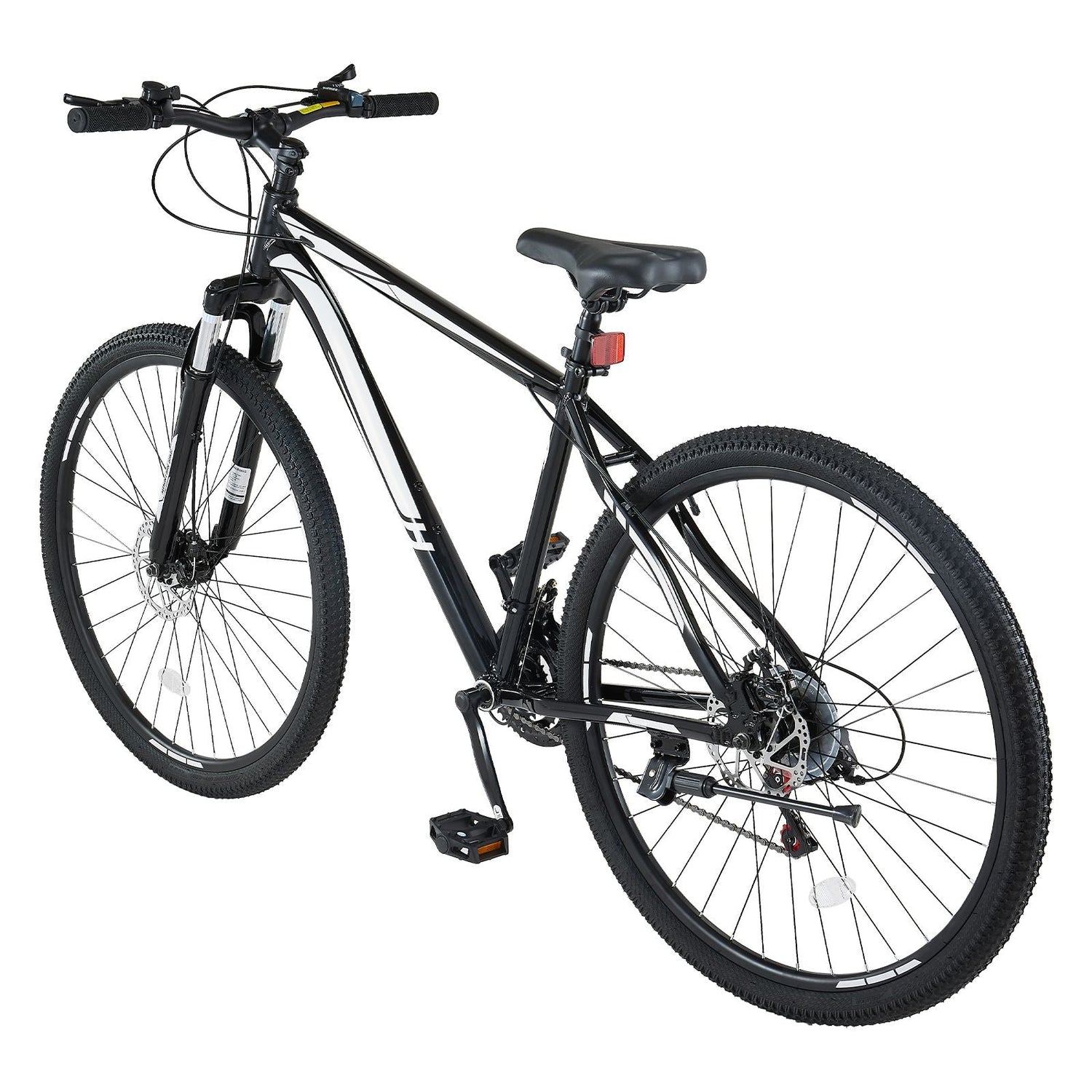 Mountain Bike, 29 inch MTB Bicycle with Front Suspension, 21 Speeds SHIMANO Twist Shifting, Comfort Saddle, Dual Disc Brakes, Aluminum Alloy Frame, Adult Sport Cycling Bicycle Trail Snow Berry Charmz