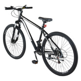 Mountain Bike, 29 inch MTB Bicycle with Front Suspension, 21 Speeds SHIMANO Twist Shifting, Comfort Saddle, Dual Disc Brakes, Aluminum Alloy Frame, Adult Sport Cycling Bicycle Trail Snow Berry Charmz