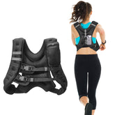 Weighted Vest, 20 lbs Weight Vest with Reflective Stripe, Adjustable Buckle Body Weight Vest for Men Women, Workout Equipment for Strength Training, Running, Jogging, Fitness, and Weight Loss Berry Charmz
