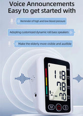Arm High Blood Pressure Monitor Digital BP Cuff LCD Pulse Meter Voice Machine US Berry Charmz