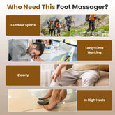 1Pc Rechargeable EMS Foot Massager for Neuropathy TENS Stimulator With 10Modes 50Intensities Remote Control For Muscle Relaxation Cramps Circulation Gift For Dad Mom Berry Charmz