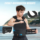 Weighted Vest, 40lb Weight Vest, Adjustable Body Weight Jacket for Men Women, Workout Equipment for Strength and Endurance Training, Running, Jogging, Walking, Fitness, and Weight Loss Berry Charmz