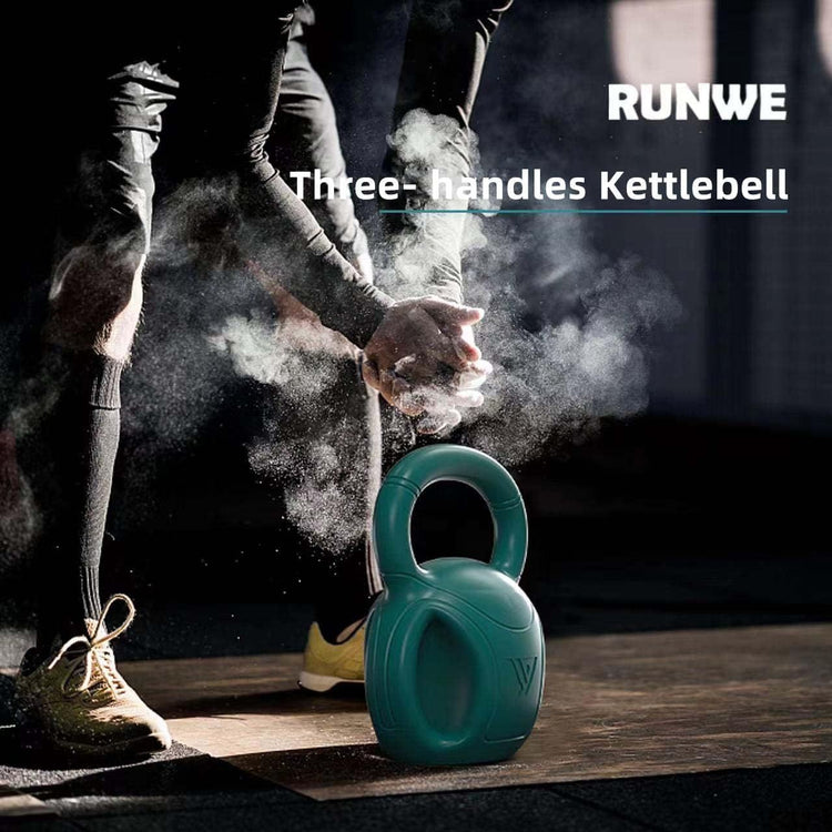 3 Handle Kettlebells Weight - Weight for Women Options 5, 10, 15 and 20 LB for Russian Twists AB Exercise, Weightlifting and Core Fitness Exercise Home Gym [Single in Sold] Berry Charmz