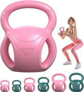 3 Handle Kettlebells Weight - Weight for Women Options 5, 10, 15 and 20 LB for Russian Twists AB Exercise, Weightlifting and Core Fitness Exercise Home Gym [Single in Sold] Berry Charmz