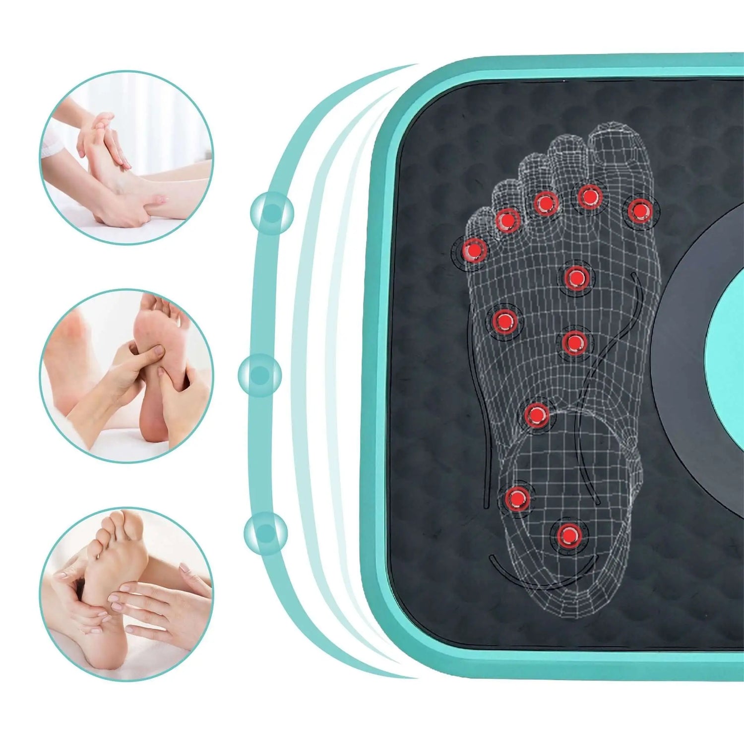 Vibration Plate Fitness Platform, Whole Body Exercise Machine for Lymphatic Drainage, Shaking Workout Board with 120 Speed Levels, Fat Burner and Weight Loss Equipment for Men and Women. Berry Charmz