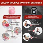3 Handle Kettlebells Weight - Weight for Women Options 5, 10, 15 and 20 LB for Russian Twists AB Exercise, Weightlifting and Core Fitness Exercise Home Gym [Single in Sold] Berry Charmz