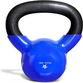 Kettlebell, 5-100 LB Vinyl Coated Cast Iron Strength Training Kettlebells for Home Gym Exercises, Fitness, Full Body Workout Equipment, Push Ups, and Grip Strength Berry Charmz