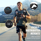 Weighted Vest, 20 lbs Weight Vest with Reflective Stripe, Adjustable Buckle Body Weight Vest for Men Women, Workout Equipment for Strength Training, Running, Jogging, Fitness, and Weight Loss Berry Charmz