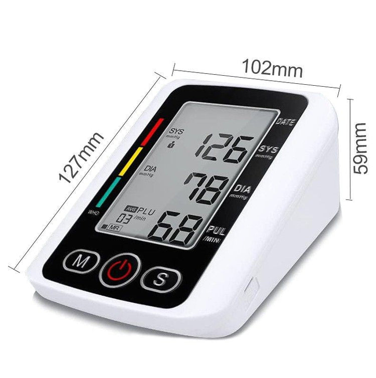 Arm High Blood Pressure Monitor Digital BP Cuff LCD Pulse Meter Voice Machine US Berry Charmz