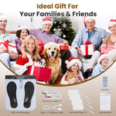 1Pc Rechargeable EMS Foot Massager for Neuropathy TENS Stimulator With 10Modes 50Intensities Remote Control For Muscle Relaxation Cramps Circulation Gift For Dad Mom Berry Charmz
