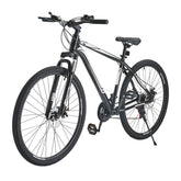 Mountain Bike, 29 inch MTB Bicycle with Front Suspension, 21 Speeds SHIMANO Twist Shifting, Comfort Saddle, Dual Disc Brakes, Aluminum Alloy Frame, Adult Sport Cycling Bicycle Trail Snow Berry Charmz