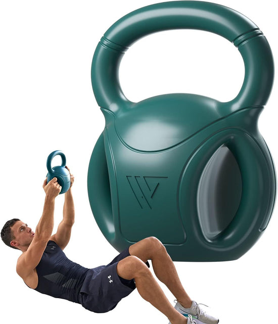 3 Handle Kettlebells Weight - Weight for Women Options 5, 10, 15 and 20 LB for Russian Twists AB Exercise, Weightlifting and Core Fitness Exercise Home Gym [Single in Sold] Berry Charmz