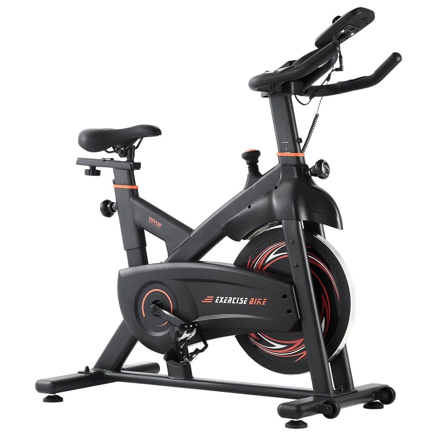 Exercise Bike, Adjustable Magnetic Resistance Stationary Bike, Indoor Cycling Bike for Home Cardio, Workout Bike with Silent Belt Drive, Comfortable Seat Cushion, LCD Monitor, and Heavy Flywheel Berry Charmz