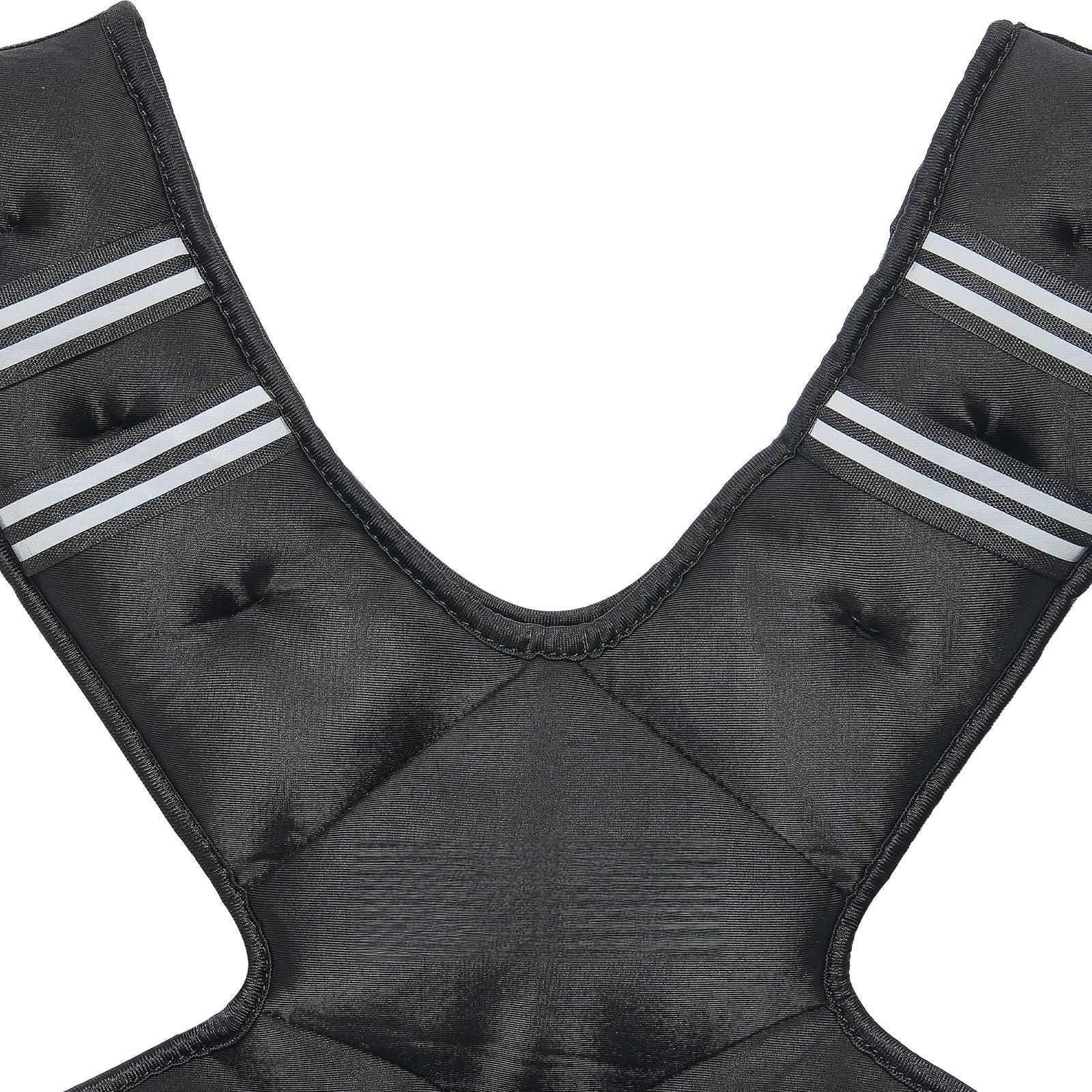 Adjustable Weighted Vest, 20-32lb Weight Vest with 6 Ironsand Weights and Reflective Stripe, Body Weight Vest Exercise Set for Men Women, Workout Equipment for Strength Training Running Jogging Berry Charmz