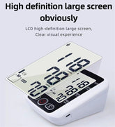 Arm High Blood Pressure Monitor Digital BP Cuff LCD Pulse Meter Voice Machine US Berry Charmz