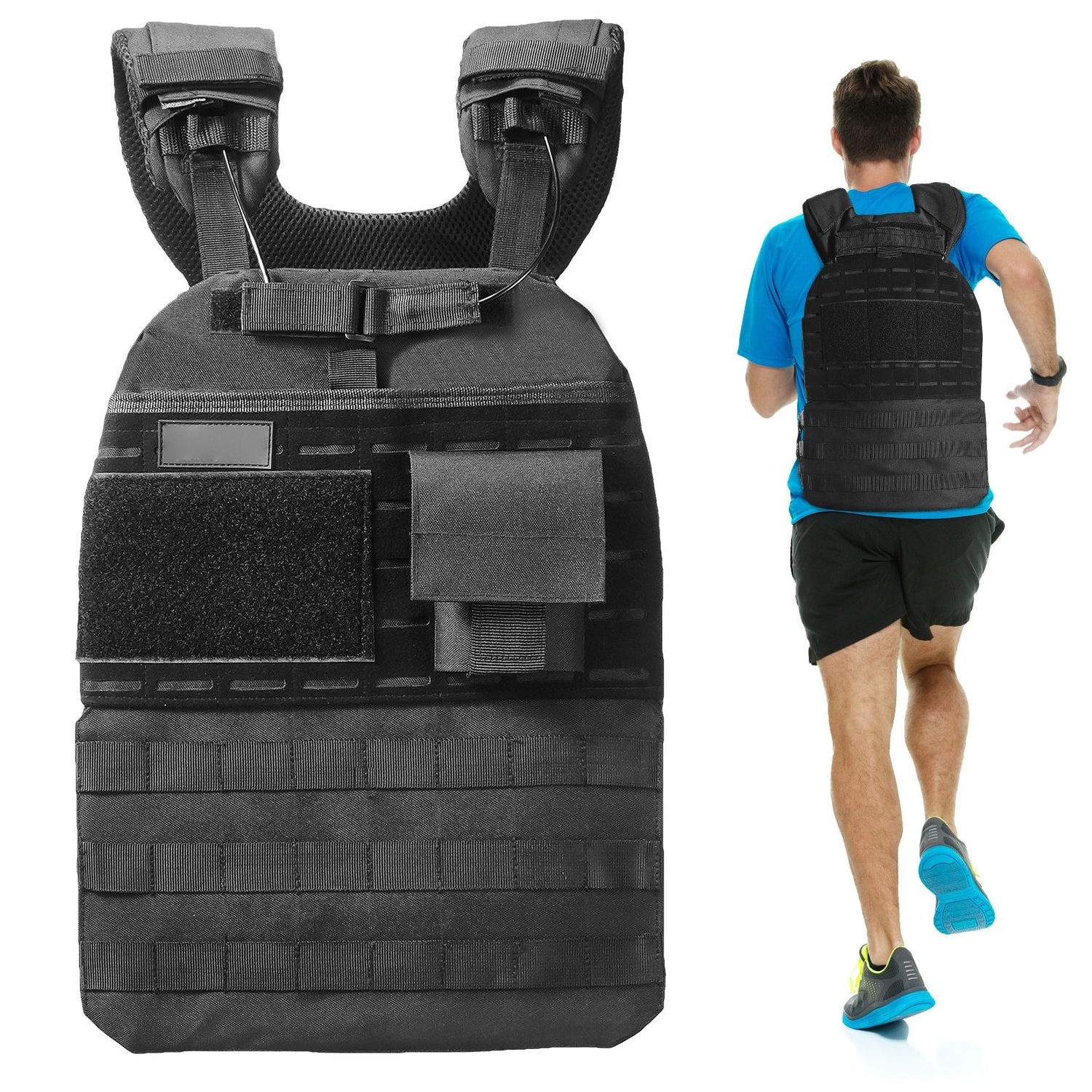 Weighted Vest, 40lb Weight Vest, Adjustable Body Weight Jacket for Men Women, Workout Equipment for Strength and Endurance Training, Running, Jogging, Walking, Fitness, and Weight Loss Berry Charmz