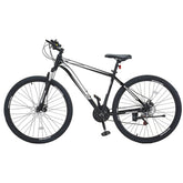 Mountain Bike, 29 inch MTB Bicycle with Front Suspension, 21 Speeds SHIMANO Twist Shifting, Comfort Saddle, Dual Disc Brakes, Aluminum Alloy Frame, Adult Sport Cycling Bicycle Trail Snow Berry Charmz