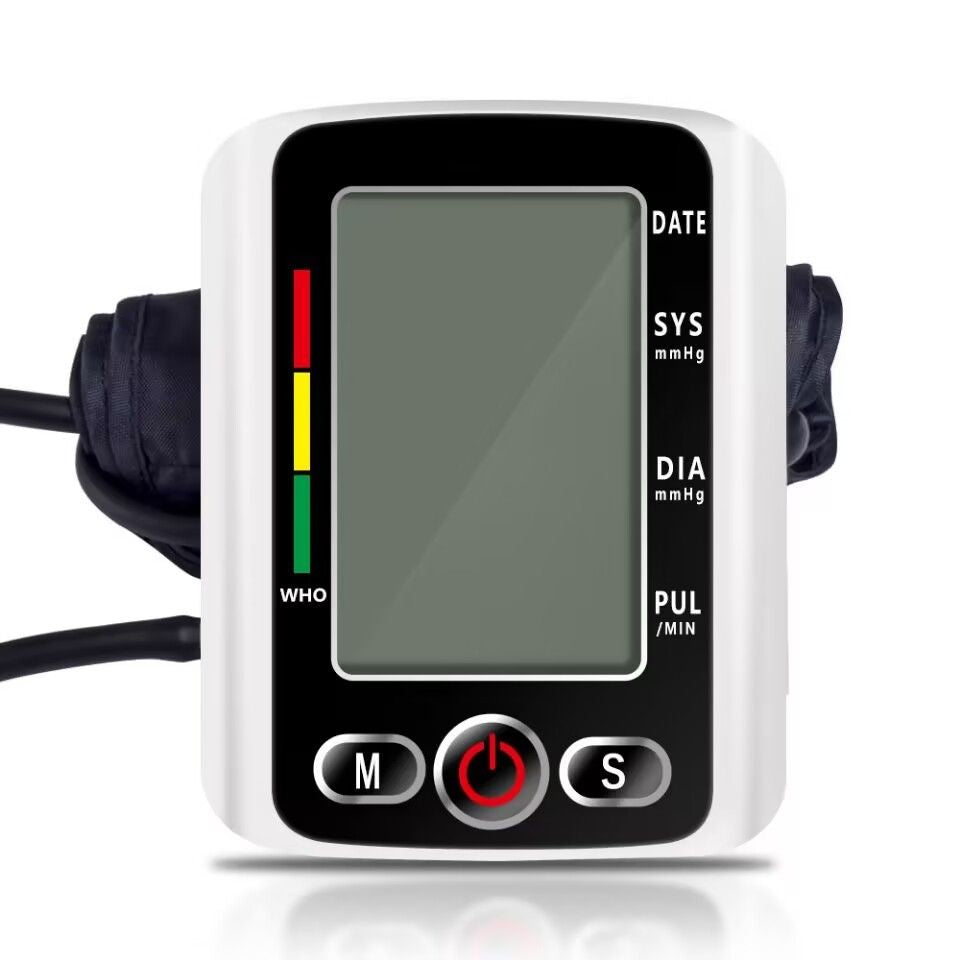 Arm High Blood Pressure Monitor Digital BP Cuff LCD Pulse Meter Voice Machine US Berry Charmz