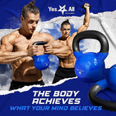 Kettlebell, 5-100 LB Vinyl Coated Cast Iron Strength Training Kettlebells for Home Gym Exercises, Fitness, Full Body Workout Equipment, Push Ups, and Grip Strength Berry Charmz