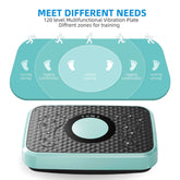 Vibration Plate Fitness Platform, Whole Body Exercise Machine for Lymphatic Drainage, Shaking Workout Board with 120 Speed Levels, Fat Burner and Weight Loss Equipment for Men and Women. Berry Charmz