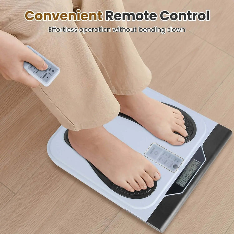 1Pc Rechargeable EMS Foot Massager for Neuropathy TENS Stimulator With 10Modes 50Intensities Remote Control For Muscle Relaxation Cramps Circulation Gift For Dad Mom Berry Charmz
