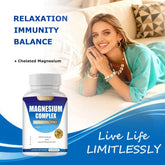 MAGNESIUM COMPLEX Wellness Capsules With Malate & Glycinate And 8 ELEMENTAL MAGNESIUM, Supports Health 90 Capsules, Dietary Supplement. Roksy