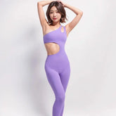 One-piece Exercise Sleeveless Irregular Workout Clothes Vain Products