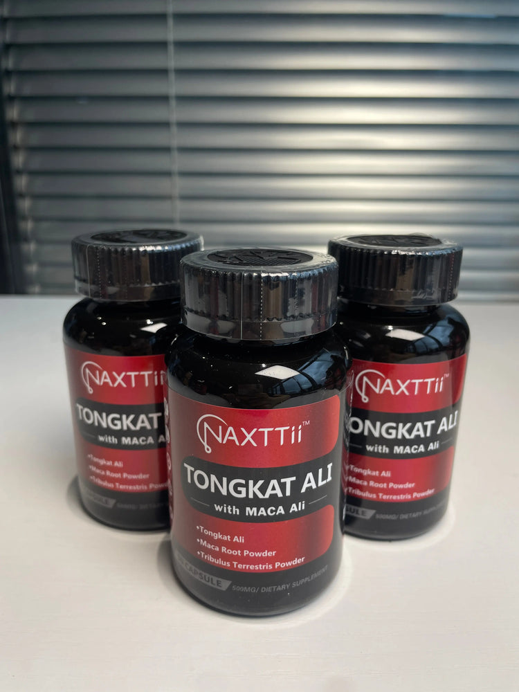 NAXTTII Natural Fuel For Men Supplement With Tongkat Ali, Maca Root, Ginseng To Boost Circulation, Energy, Stamina, Drive And Performance 90 Capsules Roksy