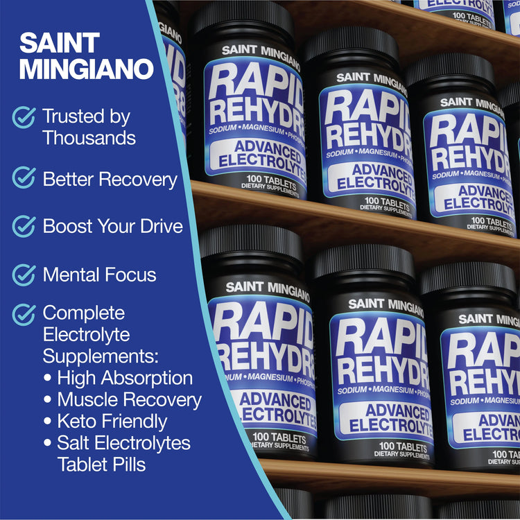 Rapid Rehydr8 Electrolyte Capsules – 100 Count Saint Mingiano - Supplements & Wellness Dedicated to Holistic Health